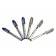 SET LOTTO 6 PENNE GEL 0.5mm A LUNGA DURATA NERO O BLU A SCELTA