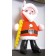 ADDOBBI BABBO NATALE GONFIABILE SANTA CLAUS FOR CHRISTMAS 35cm