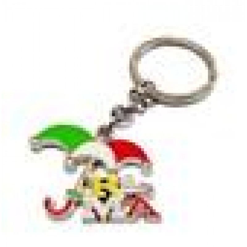 SOUVENIR FROM ITALY " PORTACHIAVE KEYCHAIN TONDO DADO GIREVOLE VATICANO " 