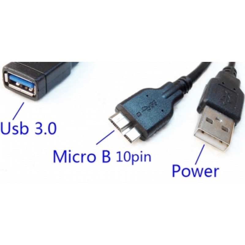 CAVO ADATTATORE Micro USB 3.0 OTG Host + ALIMENTAZIONE USB COMPATIBILE SAMSUNG LG FLEX