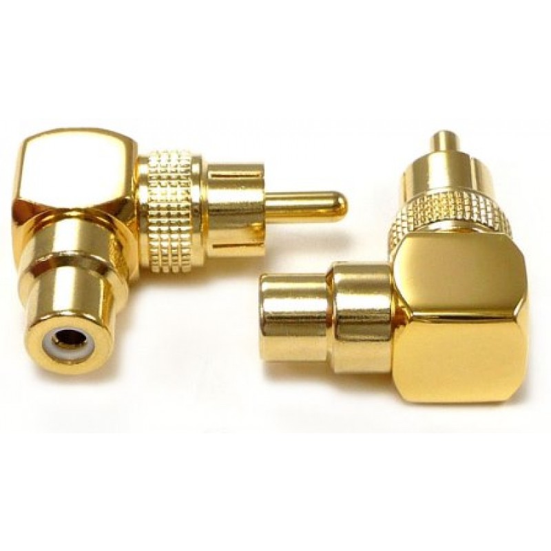 ADATTATORE ANGOLARE RCA M/F 90 GRADI 