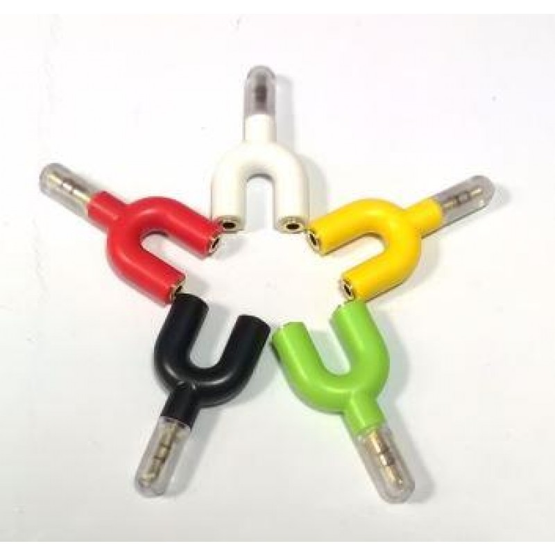 ADATTATORE JACK AUDIO 3.5 SPLITTER AURICOLARI HEADPHONE DA 1 A 2