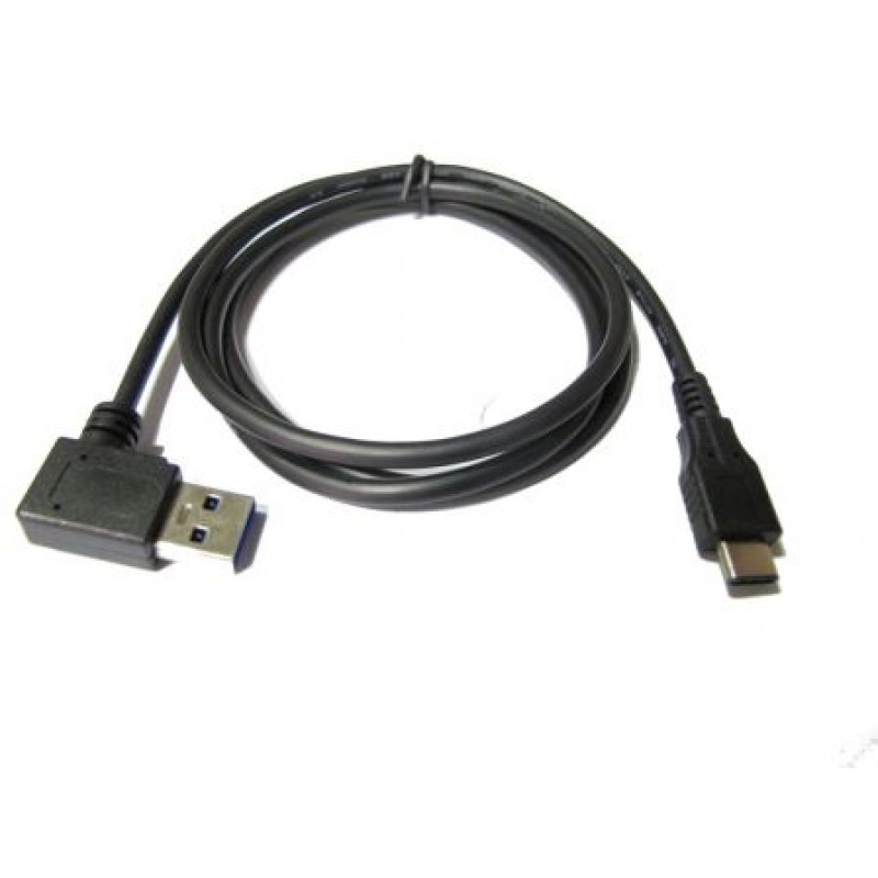 CAVO ADATTATORE ANGOLARE USB-A M 3.0 A USB-C M 3.1 DA 1m A 90 