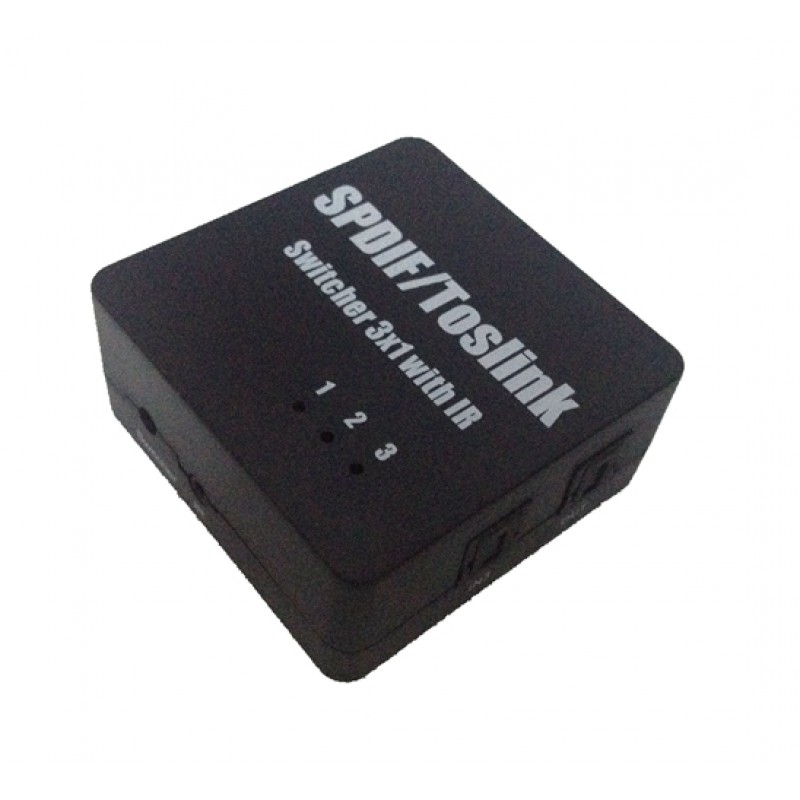 SWITCH 3X1 SPDIF/TOSLINK CON TELECOMANDO WITH REMOTE CONTROL