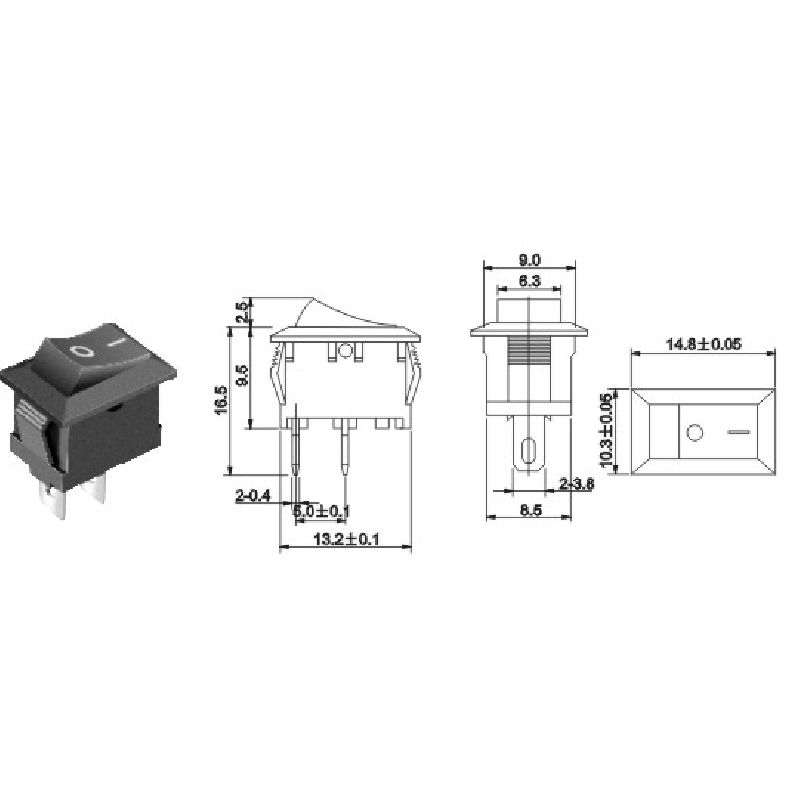 RICAMBI ELECCTRONICA MINI INTERRUTTORE SWITCH ON OFF