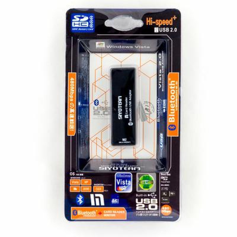 Ricevitore Adattatore Bluetooth & Memory Card Reader Usb 2.0