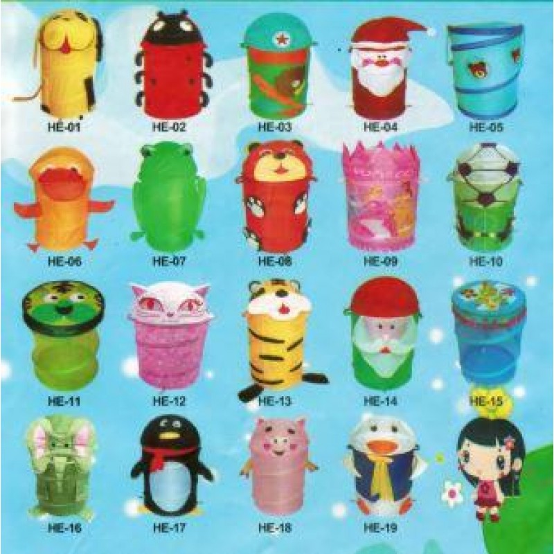 POP UP PIEGHEVOLE GIALLO CAT Storage Cestino Lavanderia SACCHETTO CESTINO Giocattoli Kids ORGANIZER