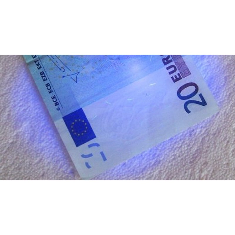 TESTER RILEVATORE BANCONOTE FALSE EURO LUCE UV FORMA DI PENNA.UV MONEY TESTER