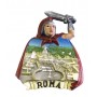  Calamita Magnete Resina "ROMA GLADIATORE VATICANO" Fridge Magnet Souvenir