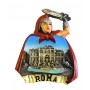 Calamita da Frigo Magnete Resina"ROMA GLADIATORE TREVI"Fridge Magnet Souvenir