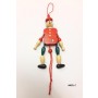BURATTINO PICCOLO IN LEGNO E SPAGO PINOCCHIO IDEA REGALO BOMBONIERA DA 13cm CIRCA