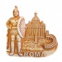Calamita Magnete Resina"ROMA SOLDATO S.PIETRO MARMO"Fridge Magnet Souvenir