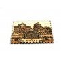Calamita Magnete"ROMA FRANCOBOLLO MONUMENTI IN LEGNO" Fridge Magnet Souvenir