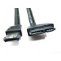 CAVO ADATTATORE DA ESATA + USB(POWER eSATA) A 7+6 (SLIM SATA) PIN PER LETTORE OTTICO 5V da 50cm