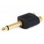 ADATTATORE JACK AUDIO 6.35mm M / 2RCA F