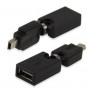 ADATTATORE USB 2.0 AF/MINI USB 5P M 360 GRADI