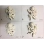 Calamita da Frigo Magnete Resina"SWEET ANGELS"ANGELI BIANCHI;Fridge Magnet Souvenir 