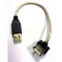 MINI CAVO USB 2.0 TIPO A MASCHIO - 90° FEMMINA 26cm
