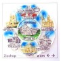 12 x Calamita Frigo Magnete Souvenir "ROMA PIATTO 7 MERAVIGLIE"Fridge Magnet  From Italy