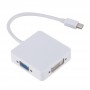 Cavo Adattatore CONVERTITORE DA DP DISPLAYPORT A VGA DVI E HDMI 3 IN 1