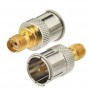 CONNETTORE COASSIALE ADATTATORE DA SMA FEMMINA A TIPO F QUICK MASCHIO 