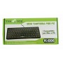 MINI TASTIERA USB CON FILO SLIM NOTEBOOK PC NERA MULTIMEDIALE DESIGN ERGONOMICO