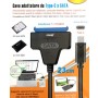 ADATTATORE CONNETTORE CAVO USB TYPE-C PER SATA HARD DISK 2,5"