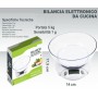 Elettrodomestico Bilancia Alimentare Digitale Lcd Tasto Tara Pesa Da 1Gr A 5Kg  con Ciotola