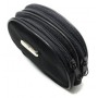 BORSELLINO PORTAMONETE PORTASPICCI BASIC SEMICIRCOLARE 2 SCOMPARTI CON ZIP