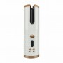 Arricciacapelli automatico wireless ricaricabile ferro USB ricci onde Bianco