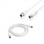 CAVO ANTENNA PROLUNGA MASCHIO/FEMMINA 3Mt BIANCO