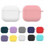 CUSTODIA PROTEZIONE IN SILICONE COMPATIBILE CON AIRPODS 3 CON MOSCHETTONE