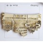 Calamita Magnete Frigo Souvenir Roma Tris Monumenti Effetto Marmo FRIDGE MAGNET FROM ITALY