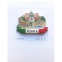Calamita Magnete Frigo Souvenir Roma Monumenti Tricolore fridge magnets Rome 