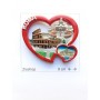 Souvenir  From Italy Rome Calamita Frigo Fridge Magnets  ROMA - "Double heart" Trio Luoghi Fantastici