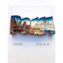 Calamita Magnete Souvenir Lettere Scritta ROMA Fridge Magnet From Italy Rome