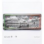 Calamita Magnete Frigo Souvenir Stampa Monumenti Alto Rilievo Roma Fridge Magnets 4276