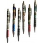 Set di 6 Penne Biro Monumenti Roma Impugnatura Colori Misti Souvenir Pen From Italy Rome Monuments