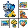 COMPOSIZIONE "19U" - 6 PEZZI DI CALAMITE MAGNETI PER FRIGO SOUVENIR NAPOLI "LIMONIAMO" ITALIA 