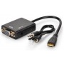 CAVO CONVERTITORE DA MINI HDMI A VGA + AUDIO JACK OUTPUT;HDMI Mini male to VGA Female Video Converter Adapter Cable with Audio interface