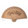 VENTAGLIO 8 CAVALLI ARREDAMENTO DA PARETE IN LEGNO PRODOTTO ARTIGIANALE N3 110CM