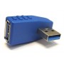 Adattatore USB 3.0 M/F 90 GRADI PERPENDICOLARE SX-DOWN