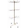 Espositori Arredamento Bancarelle Mercato per vetrine Negozio bianco 3 Piani Girevoli 4 Piedi  