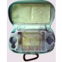 Custodia 2 in1 per PSP 2000 Doppia Custodia in Ecopelle e Plexiglass con Moschettone