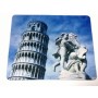 SOUVENIR ITALY TAPPETINO MOUSE PAD PISA IN GOMMA CON SUPERFICIE TELATA 22-18