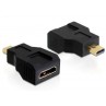ADATTATORE MINI HDMI (TIPO C) FEMMINA A MICRO HDMI (TIPO D) MASCHIO
