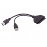CAVO ADATTATORE USB 3.0 to SATA 22P 2.5" Hard disk driver Adapter With USB Power Cable