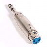 ADATTATORE Audio XLR(f) to 1/4"(m) TRS Stereo/Balanced