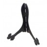 SET DI 3 ESPOSITORI PORTA PIATTI NERO IN PLASTICA XXL H:37 L:26;