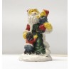 1pz Splendido Babbo Natale Statuina Resina Presepio Santa Claus H:8cm Vari Modelli